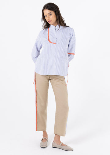 Blue Orange Linen Pants